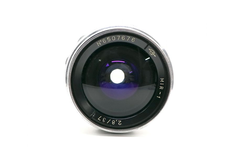 Советский объектив Мир-1 2.8/37 silver GPB М42