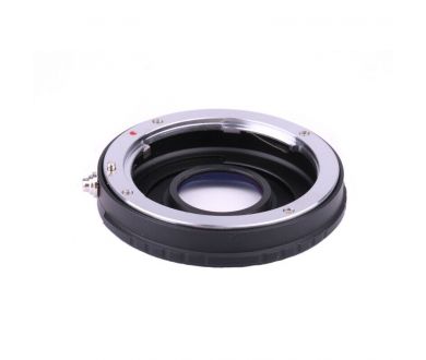 Переходник Pentax K - Nikon F с линзой