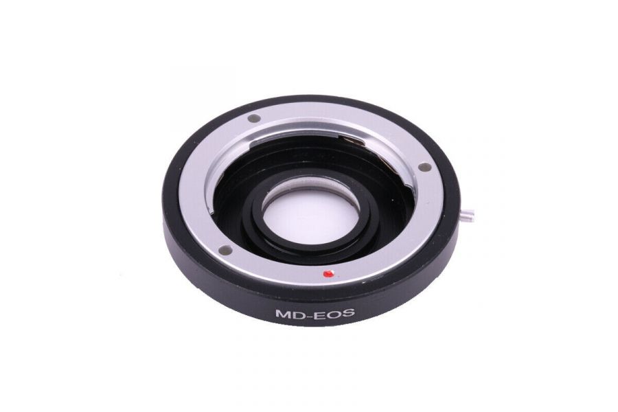 Переходник Minolta MD - Canon EOS с линзой