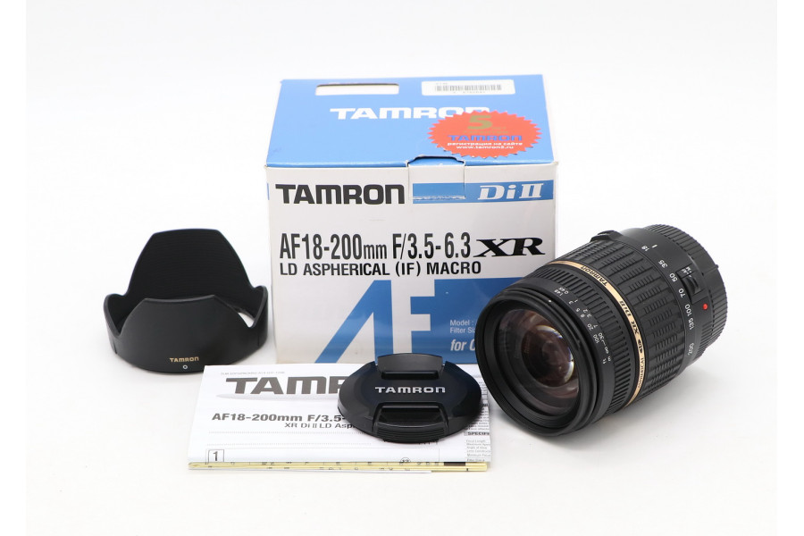 Tamron AF 18-200mm f/3.5-6.3 XR Di II LD Aspherical (IF) MACRO (A14) Canon EF-S в упаковке