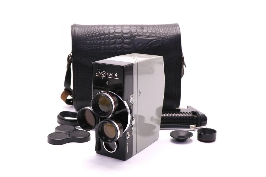 Кинокамера советская Экран 4 комплект (КОМЗ, 1968г.)