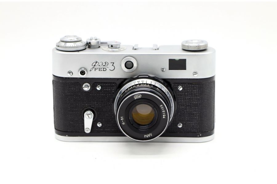 Фотоаппарат Фэд 3 + Индустар-61 (СССР, 1987)