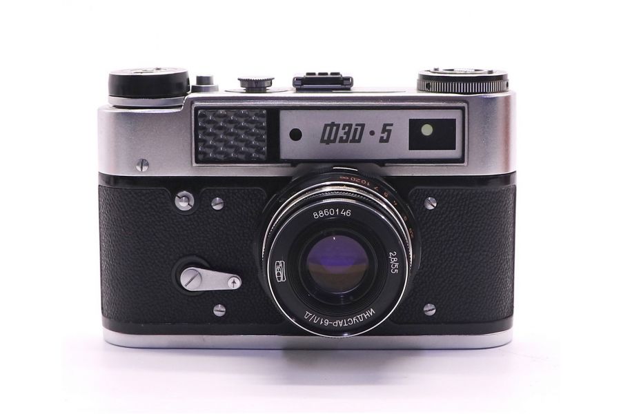 Фотоаппарат Фэд 5 + Индустар-61л/д (СССР, 1989)