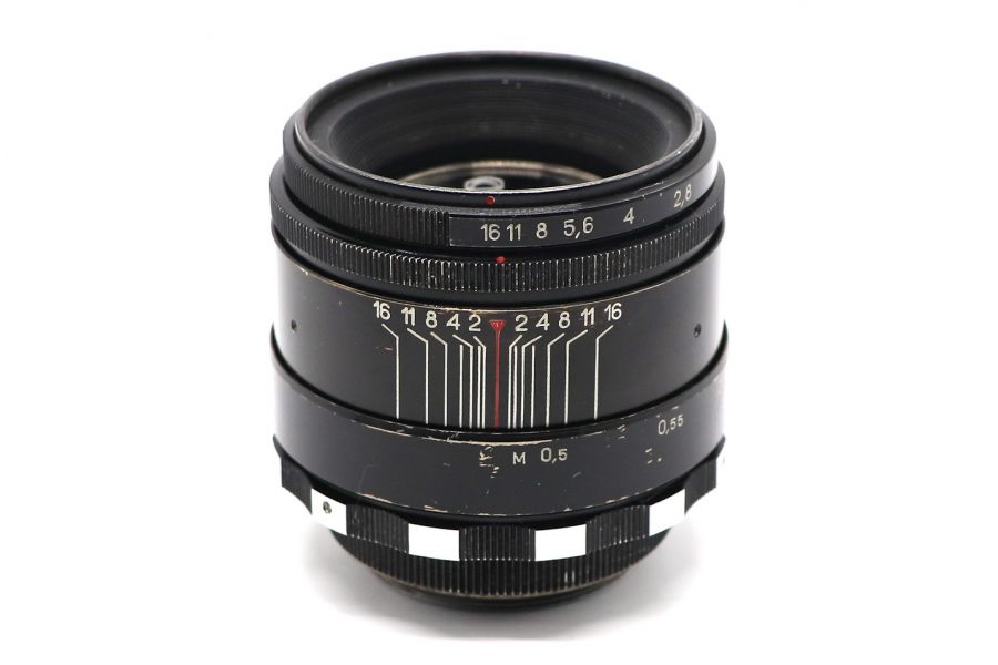 Советский объектив Гелиос-44 2/58 М39 зебра (БелОМО)