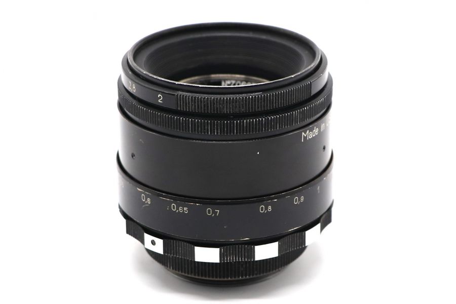 Советский объектив Гелиос-44 2/58 М39 зебра (БелОМО, 1990)