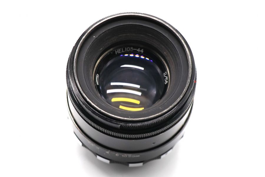 Советский объектив Гелиос-44 2/58 М39 зебра (БелОМО, 1990)