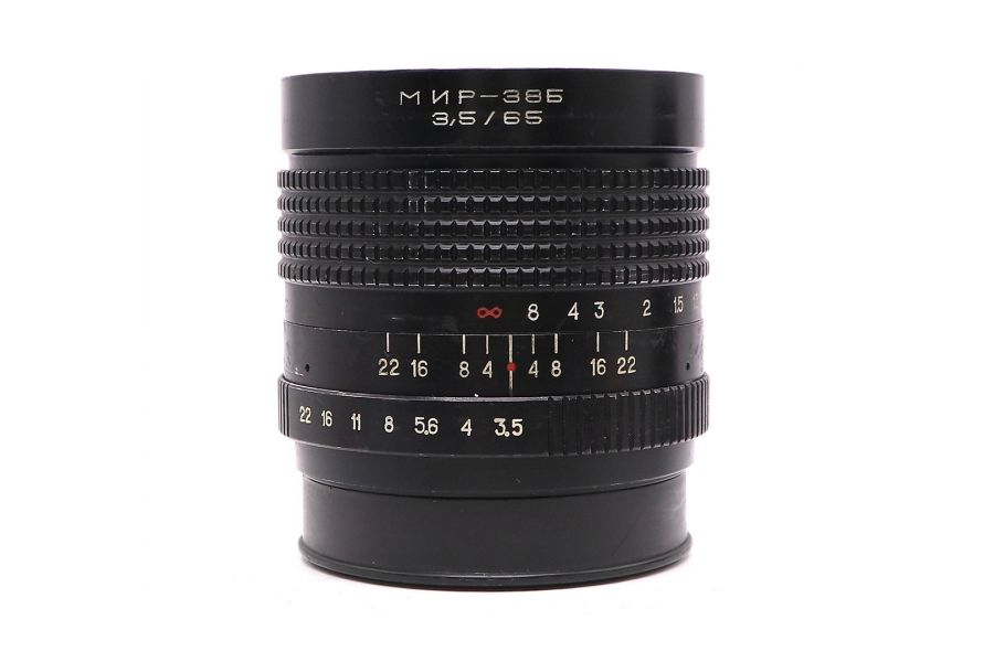 Советский объектив Мир-38Б 3,5/65 (СССР, 1980)