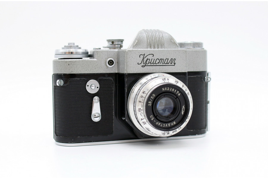 Фотоаппарат Кристалл + Индустар-50 (СССР, 1962г.)