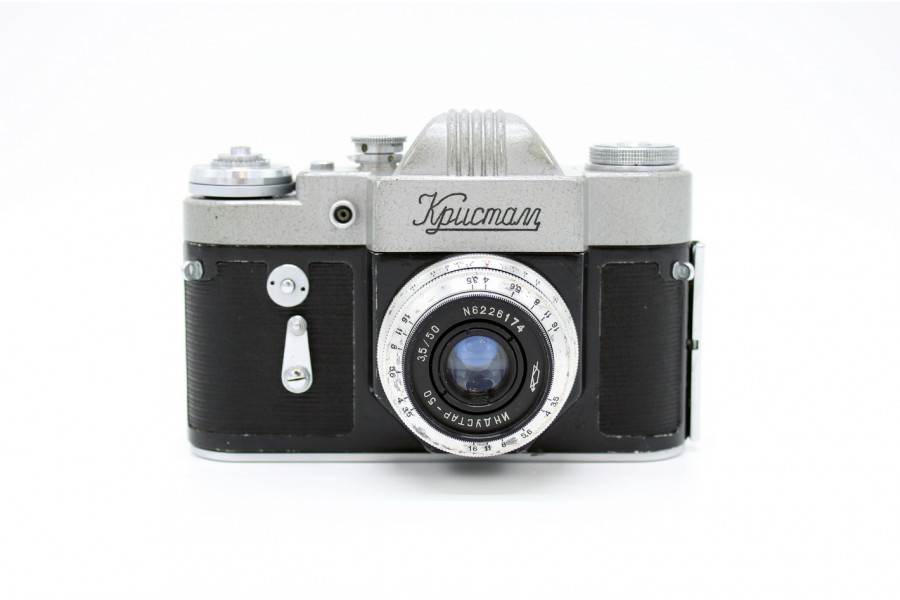 Фотоаппарат Кристалл + Индустар-50 (СССР, 1962г.)