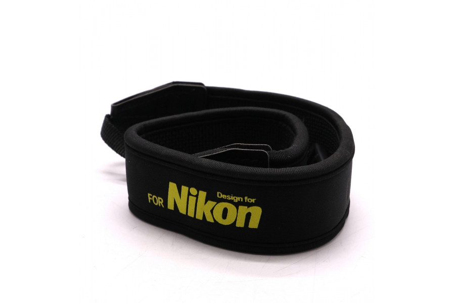Нашейный ремень для фотоаппаратов Nikon (черный)