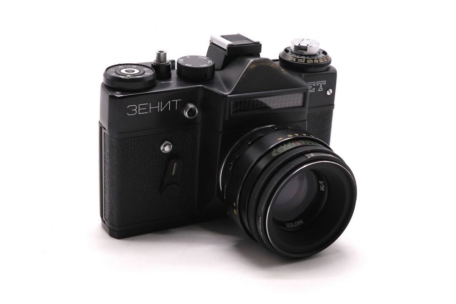 Фотокамера Зенит ЕТ + Гелиос-44-2 2/58 (СССР, 1988)