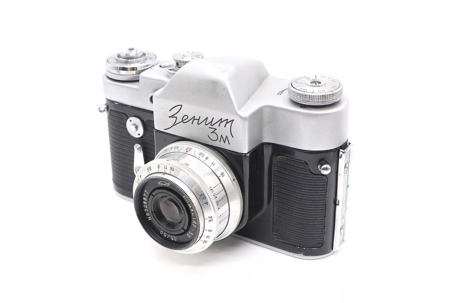 Фотоаппарат Зенит 3М + Индустар-50 (КМЗ, 1963)