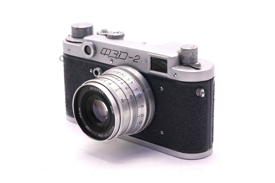 Фэд 2 + Индустар-26М синий в упаковке (СССР, 1971г)