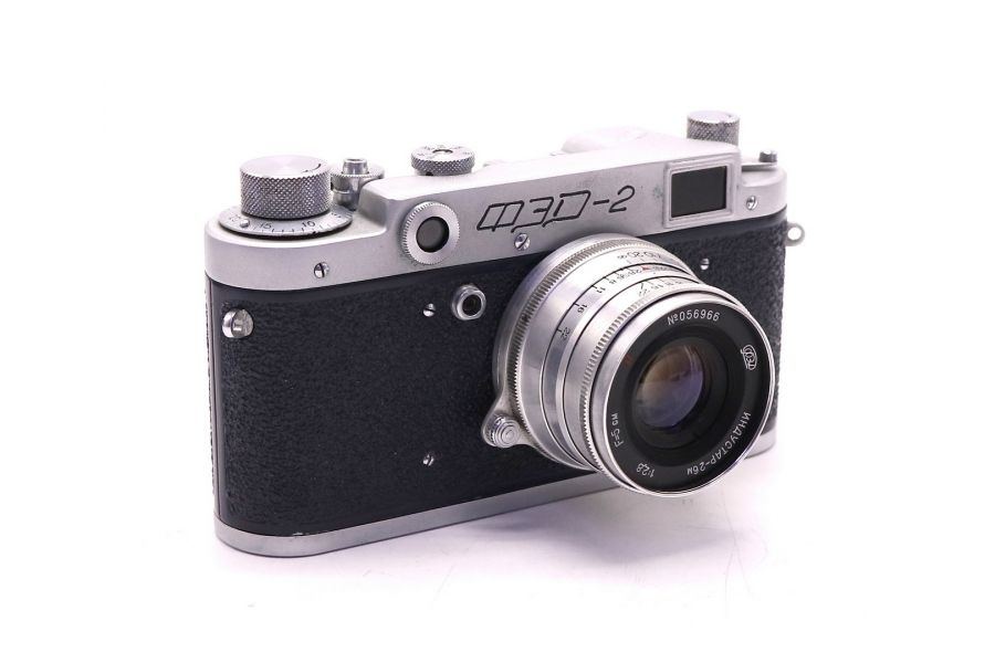 Фэд 2 + Индустар-26М синий в упаковке (СССР, 1971г)