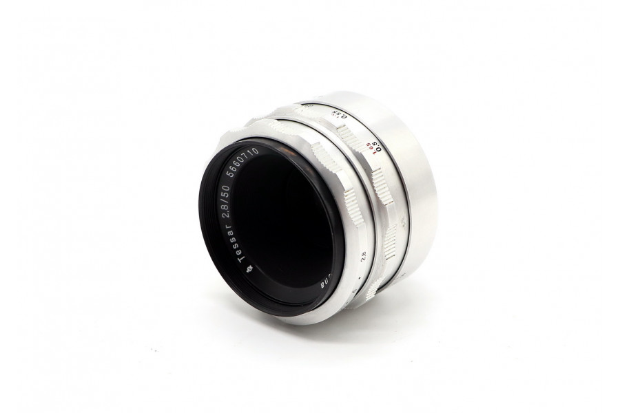 Мануальный Tessar 2.8/50 Carl Zeiss Jena silver М42