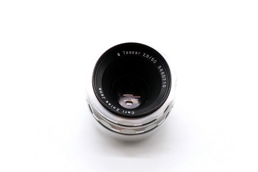 Мануальный Tessar 2.8/50 Carl Zeiss Jena silver М42