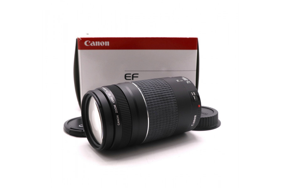 Объектив Canon EF 75-300mm f/4-5.6 III в упаковке