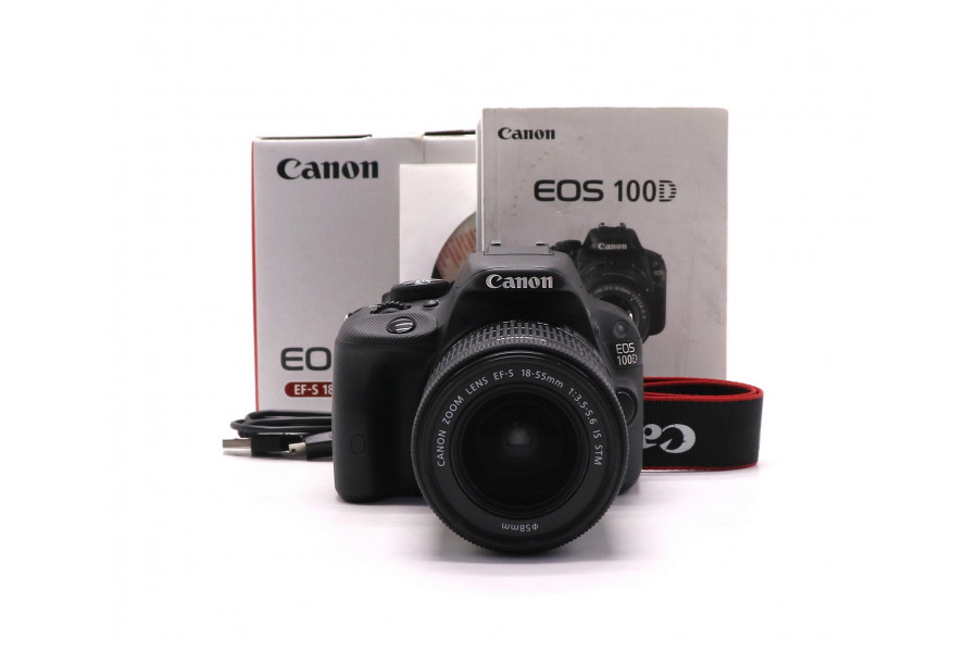Canon EOS 100D kit в упаковке (пробег 3400 кадров)