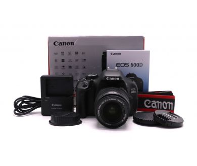 Canon EOS 600D kit в упаковке (пробег 37940 кадров)