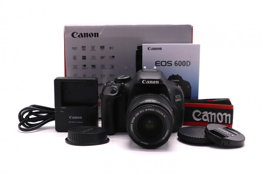 Canon EOS 600D kit в упаковке (пробег 37940 кадров)