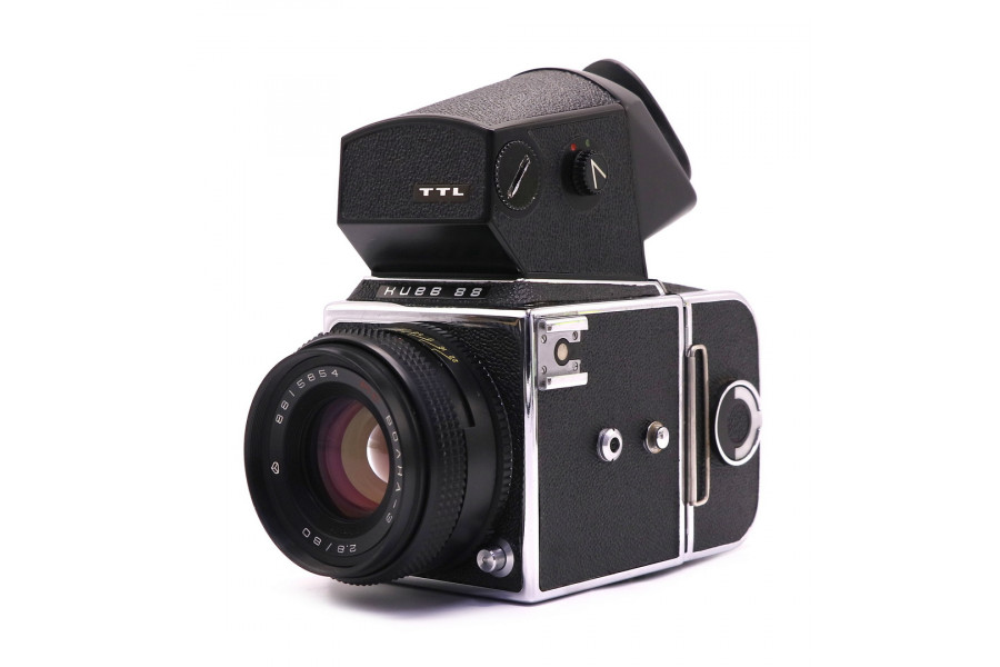 Советский фотоаппарат Киев 88 + Волна-3 МС 2,8/80