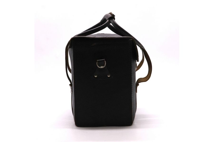 Кофр кожаный черный для фототехники (Russia, 1999)