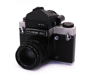 Советский фотоаппарат Киев 6С + Вега-12Б (1984 г.)