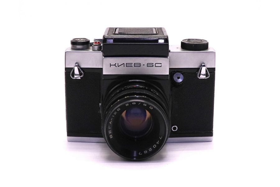 Фотокамера Киев 6С + Вега-12Б (СССР, 1980)