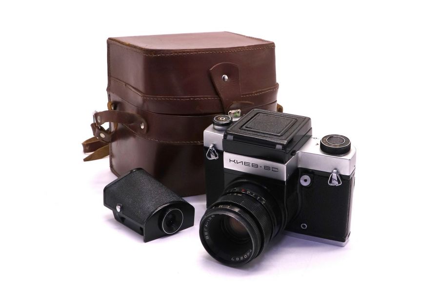 Фотокамера Киев 6С + Вега-12Б (СССР, 1980)