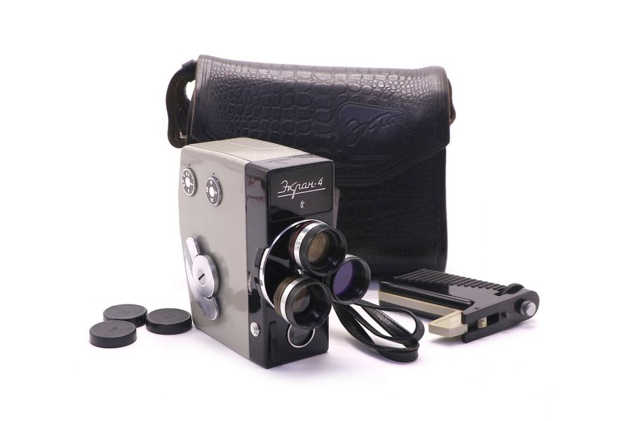 Кинокамера Экран 4 надпись прописью (СССР)