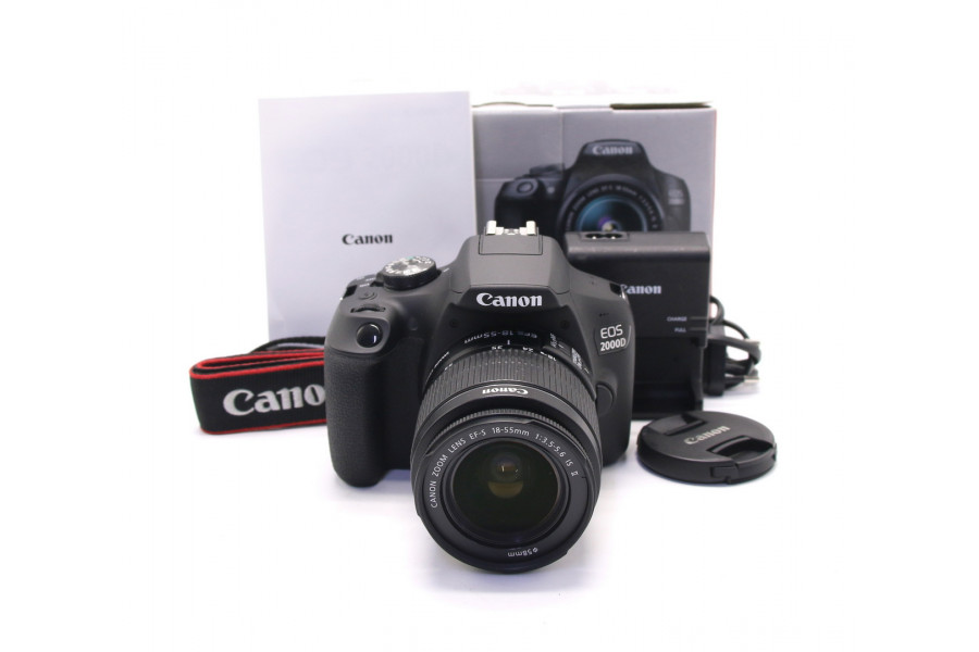 Canon EOS 2000D kit в упаковке (пробег 6240 кадров)