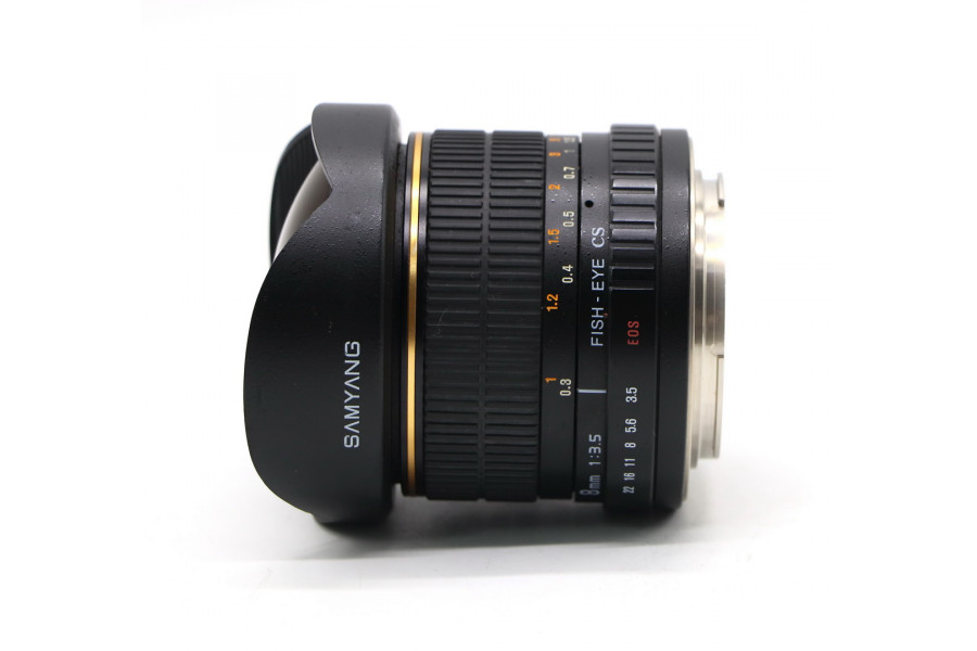 Samyang 8mm f/3.5 AS IF MC Fish-eye CS Canon EF-S в упаковке