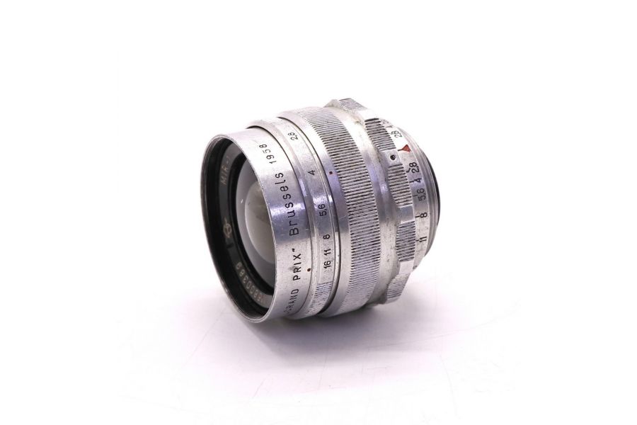 Советский объектив Мир-1 2.8/37 silver GPB М39