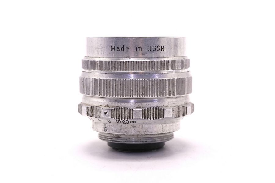 Советский объектив Мир-1 2.8/37 silver GPB М39