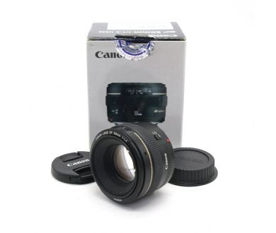 Объектив Canon EF 50mm f/1.4 USM в упаковке