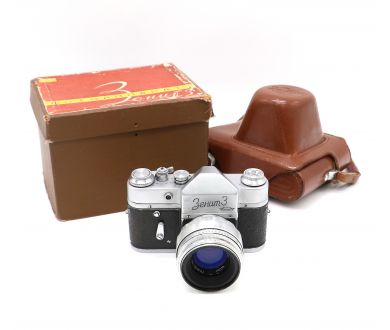 Фотоаппарат Зенит 3 + Гелиос-44 в упаковке