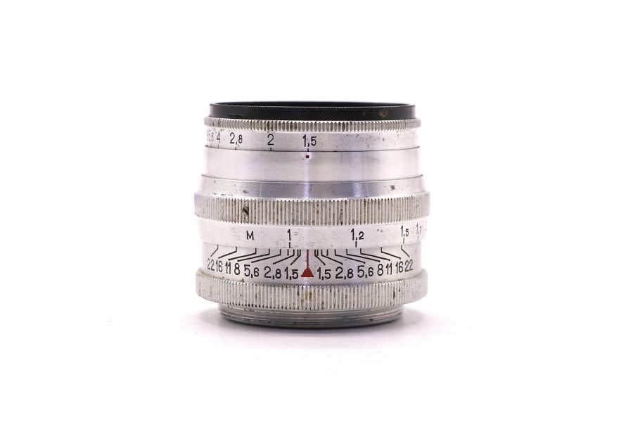 Советский объектив Юпитер-3 1.5/5см П silver М39