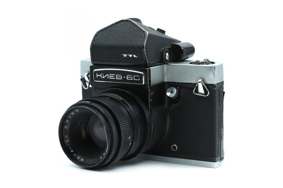 Зеркальный фотоаппарат Киев 6С + Вега-12Б (СССР)