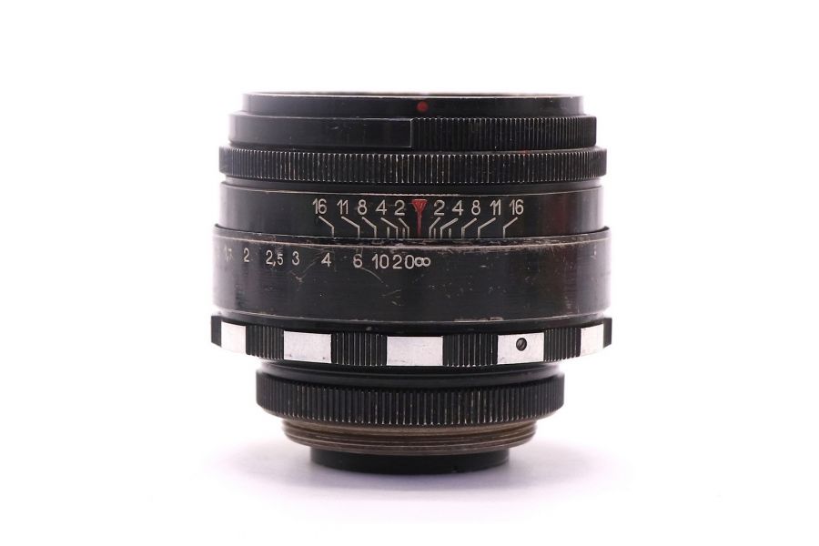 Объектив Гелиос-44 2/58 М39 зебра (СССР, 1970)