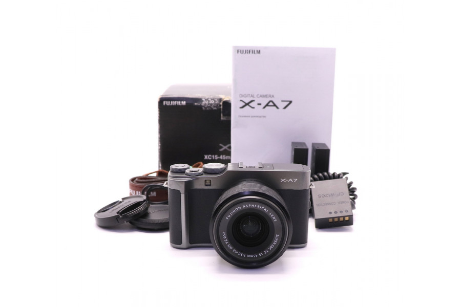 Беззеркальная камера Fujifilm X-A7 kit в упаковке