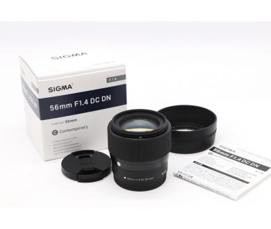 Sigma 56mm f/1.4 DC DN Contemporary EF-M в упаковке