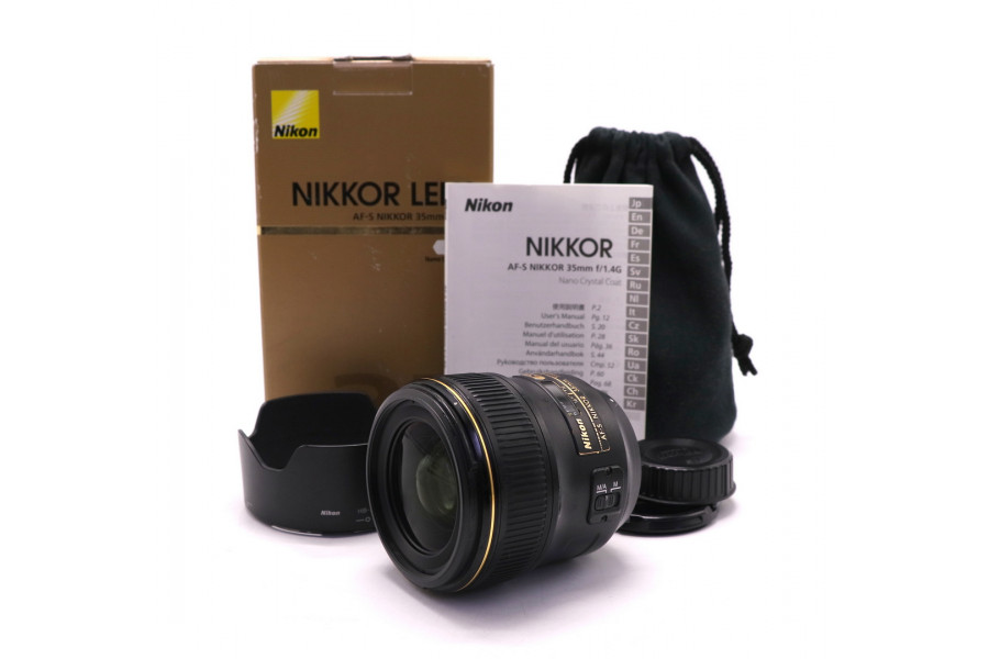 Nikon 35mm f/1.4G AF-S Nikkor в упаковке