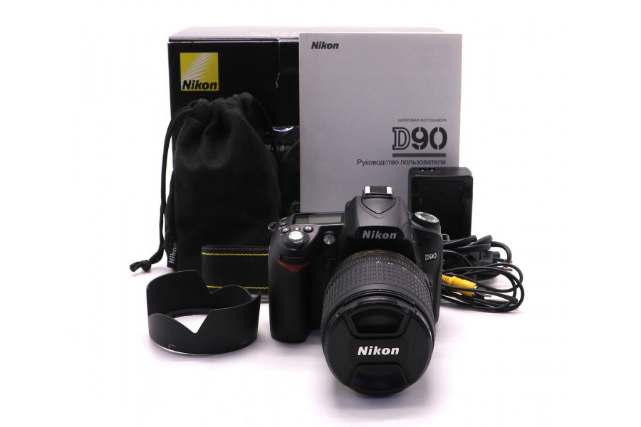Nikon D90 kit в упаковке (пробег 5000 кадров)