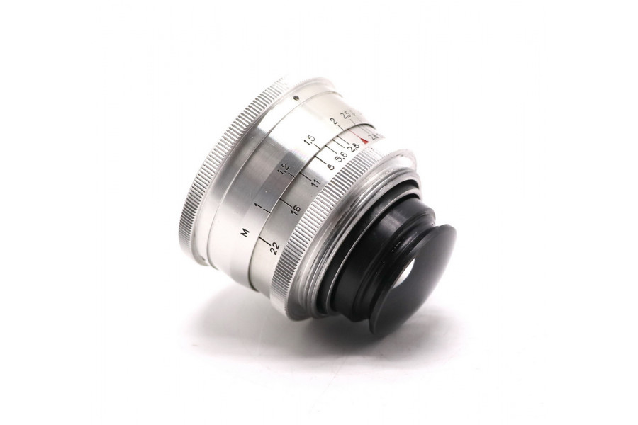 Юпитер-12 П 2.8/35 М39 silver КМЗ в тубусе