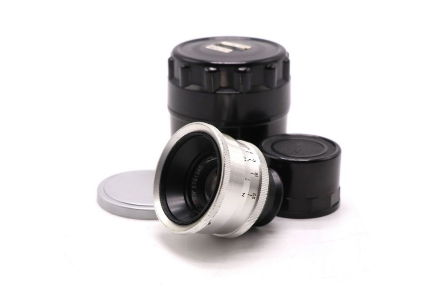 Юпитер-12 П 2.8/35 М39 silver КМЗ в тубусе