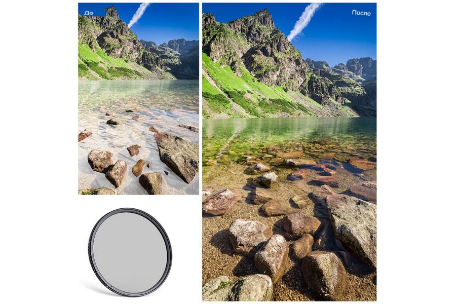 Светофильтр K&F Concept NANO-C HMC CPL 67mm