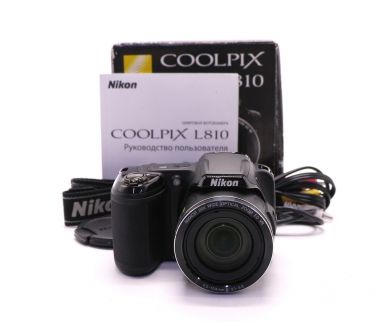 Компактный Nikon Coolpix L810 в упаковке