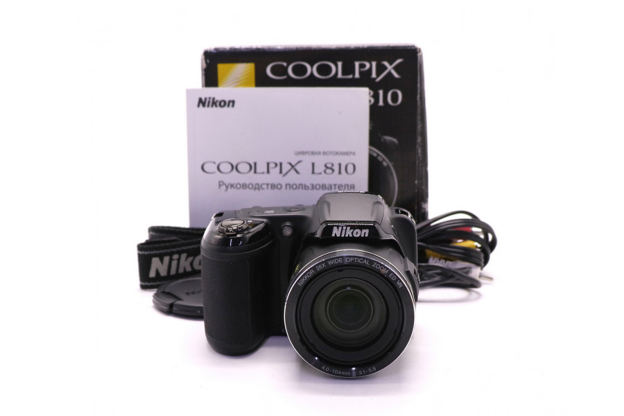 Компактный Nikon Coolpix L810 в упаковке