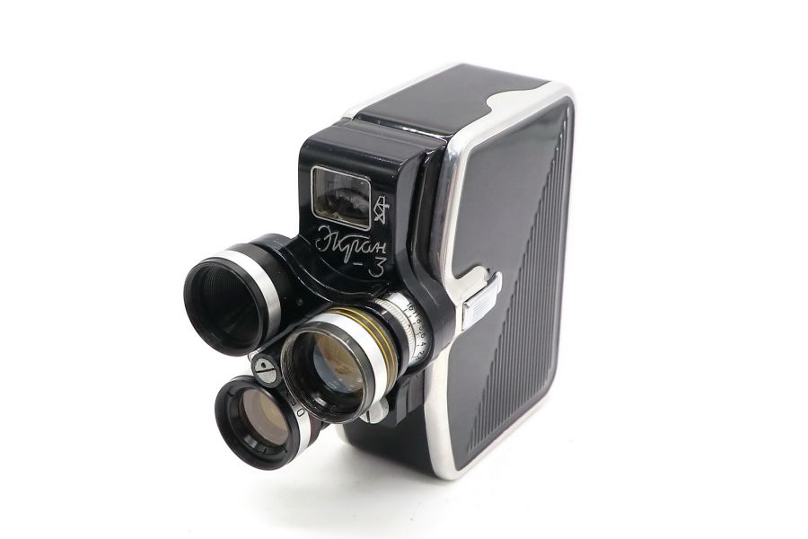 Любительская кинокамера Экран 3 в упаковке (1966)