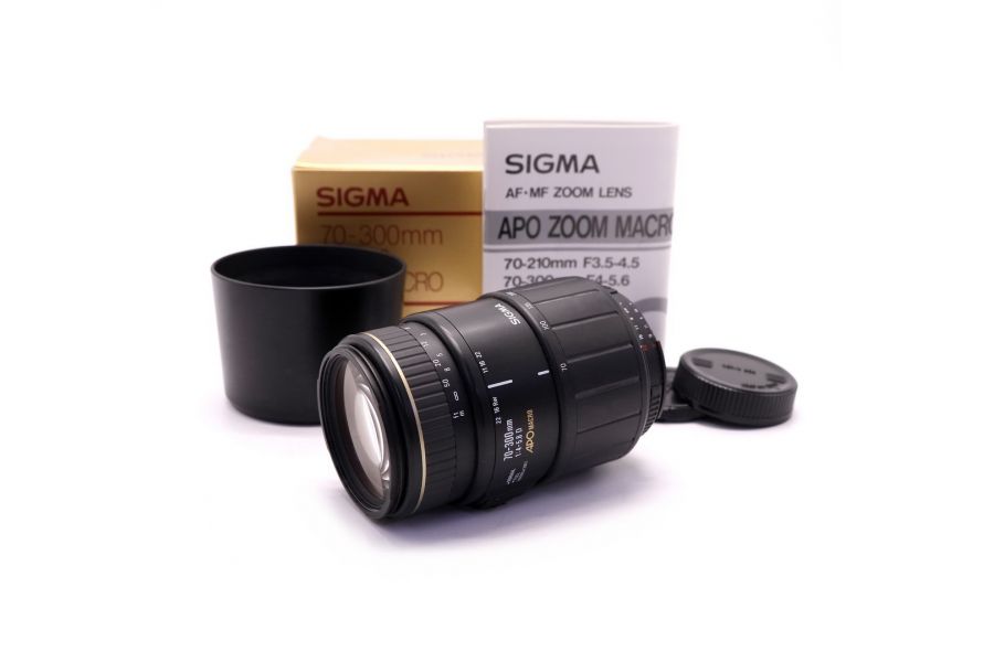 Sigma AF 70-300mm f/4-5.6D APO Macro for Nikon в упаковке